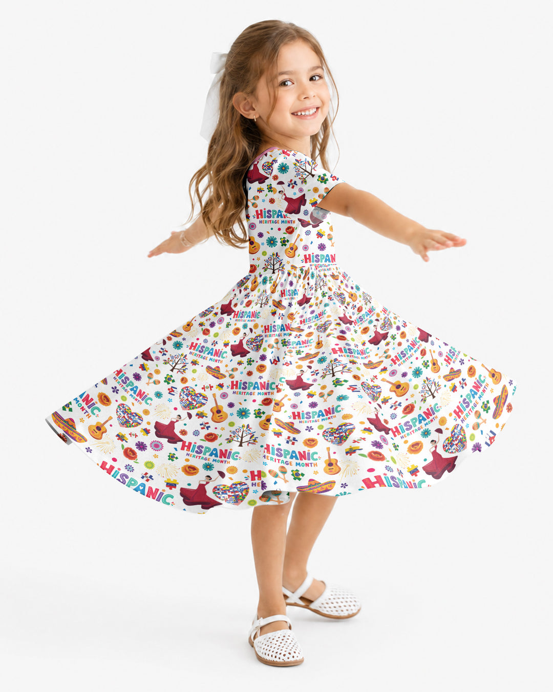 Fiesta Hispanic Heritage Month Bamboo Twirl Dress