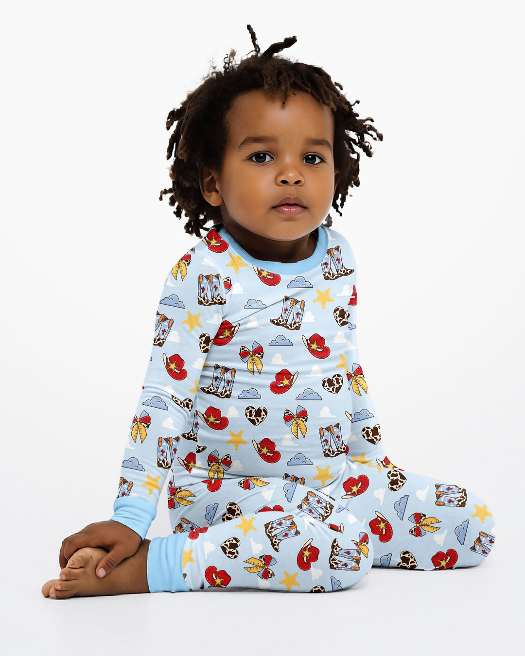 Template Bamboo Two Piece Long Sleeve Pyjamas Set