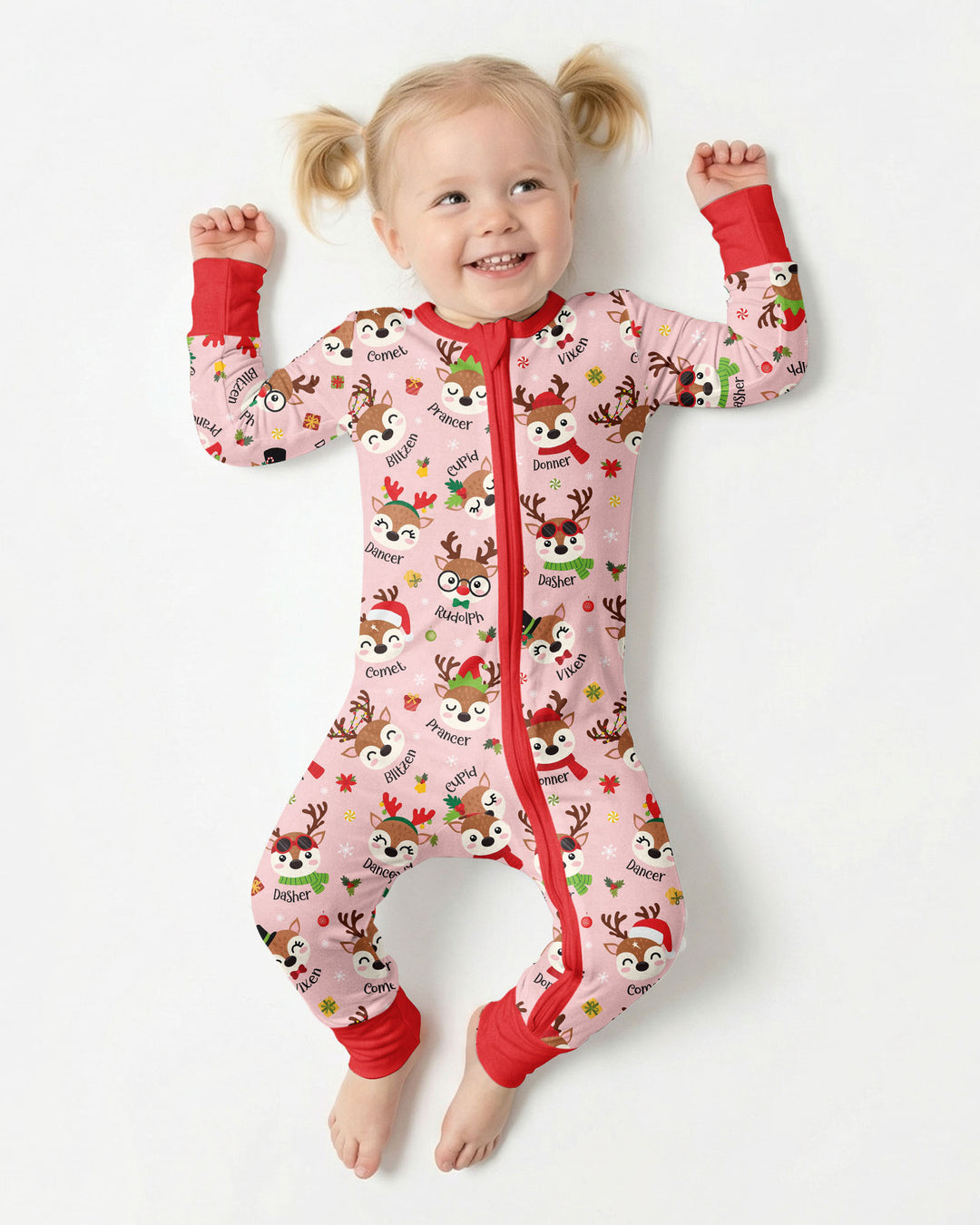 Christmas Reindeer Squad Bamboo Convertible Zippy