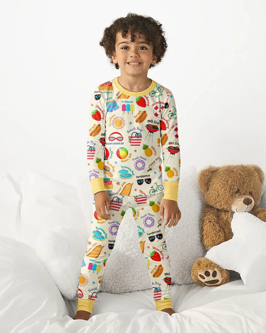 Love Summer Bamboo Two Piece Long Sleeve Pajama Set