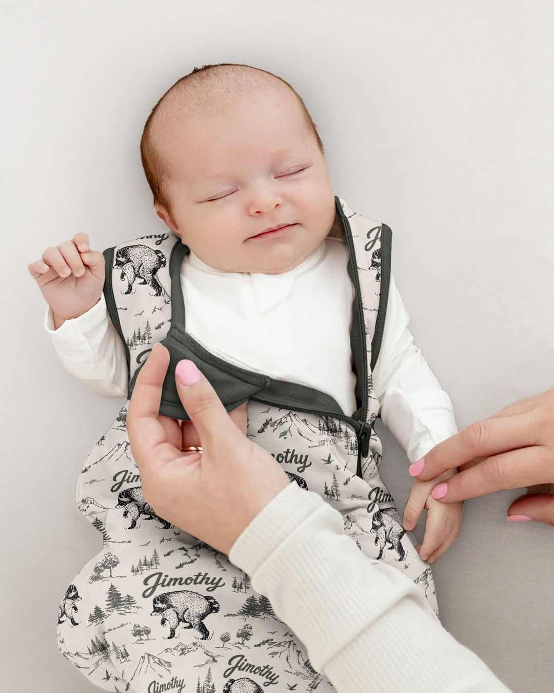 Vintage Jimothy Racoon Family Matching Bamboo Sleep Bag