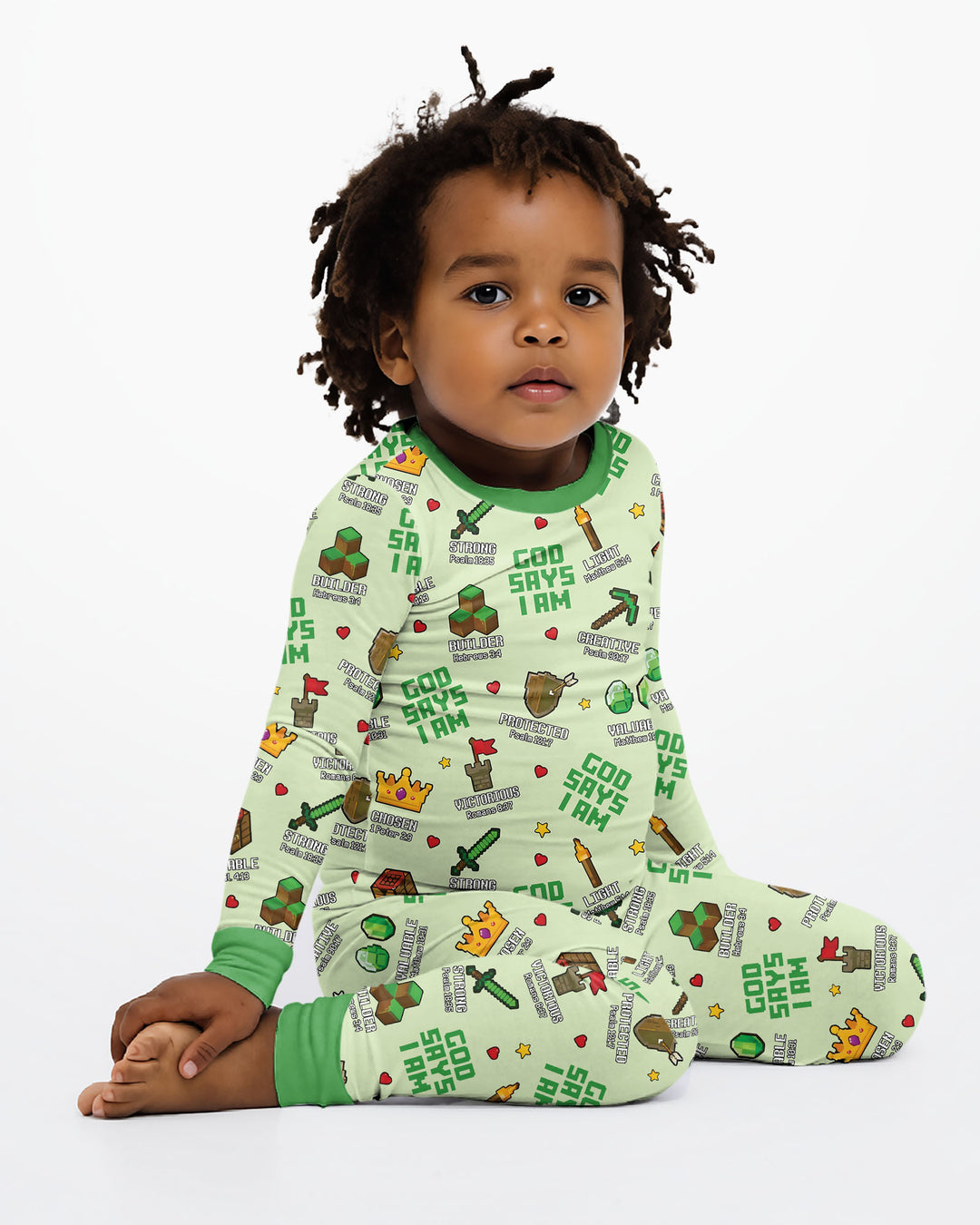 Template Bamboo Two Piece Long Sleeve Pyjamas Set