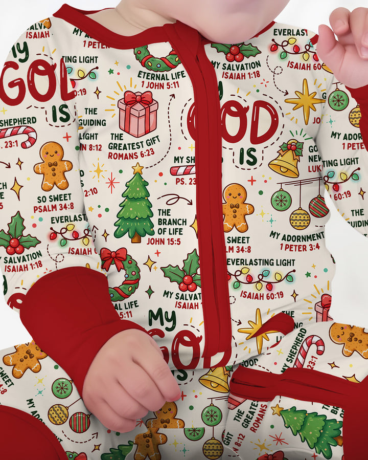 Christmas My God Is Bamboo Convertible Zippy