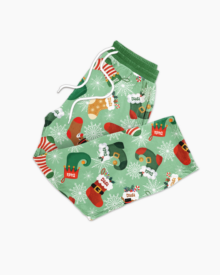 Christmas Crew Family Matching  Bamboo Men's Pajama Set