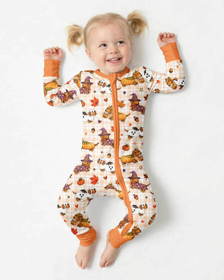 Spooky Dachshund Bamboo Convertible Zippy