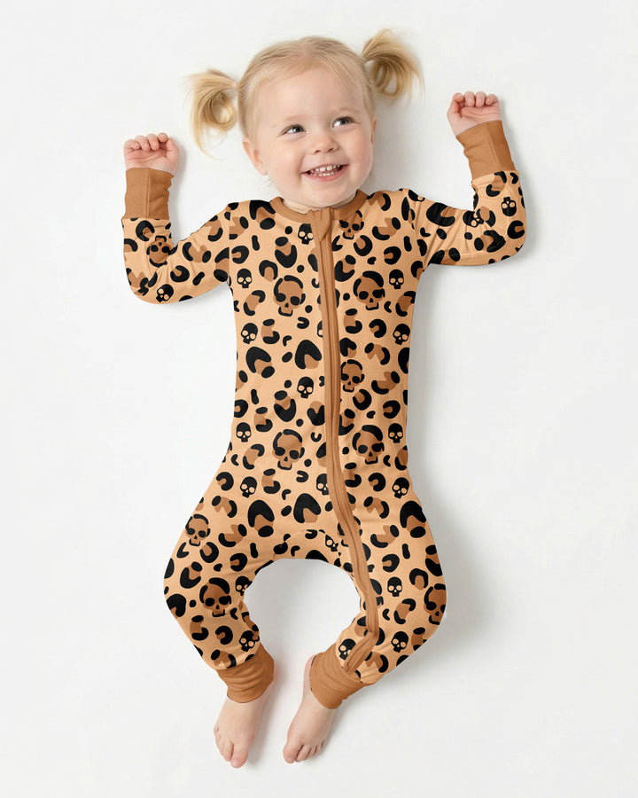 Leopard Skull Bamboo Convertible Zippy