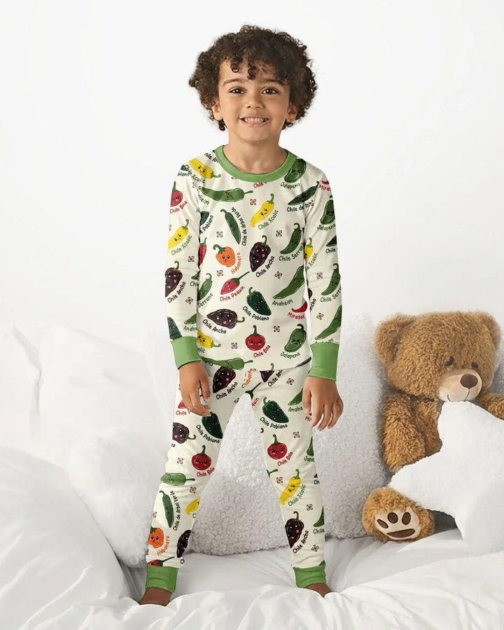 Template Bamboo Two Piece Long Sleeve Pyjamas Set