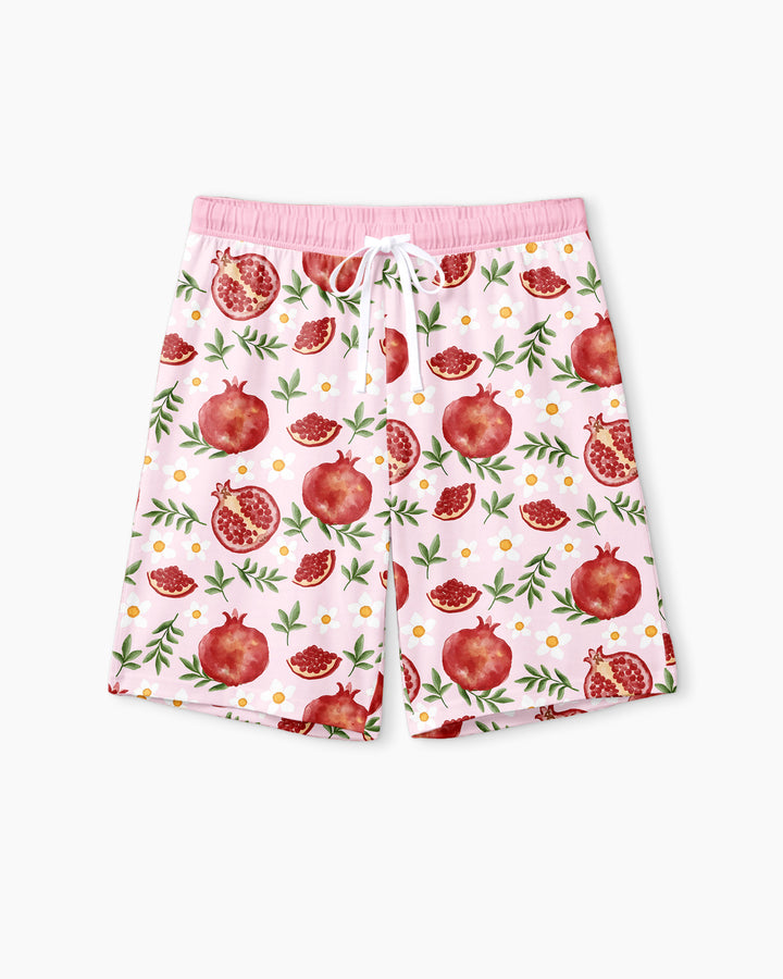 Pomegranate Garden Joy Family Matching Bamboo Men Short Sleeve Short Pajama Set