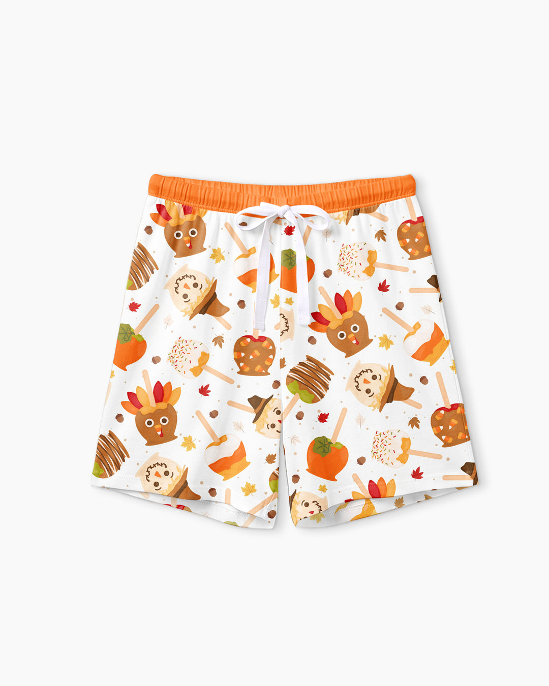 Fall Caramel Apple Family Matching Bamboo Women Short Sleeve Short Pajama Set