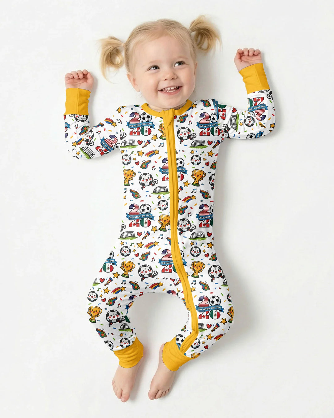 Soccer Fever 2026 Family Matching Bamboo Convertible Zippy