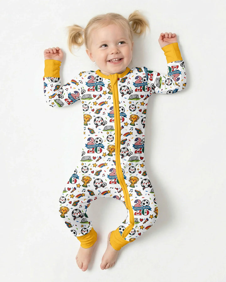Soccer Fever 2026 Family Matching Bamboo Convertible Zippy