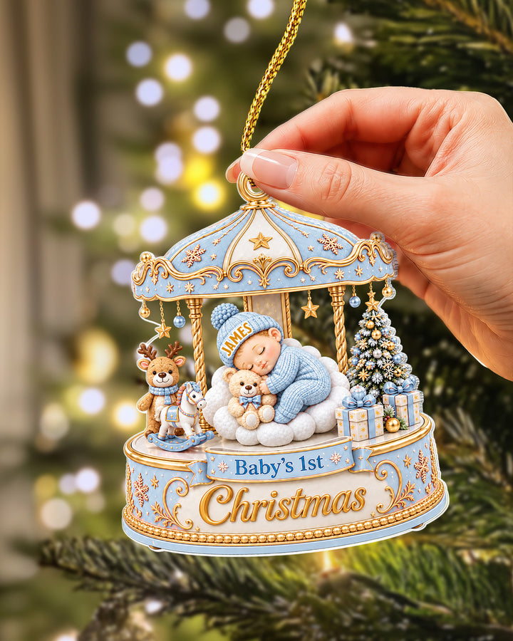 Merry Christmas Mom And Daddy Acrylic Ornament