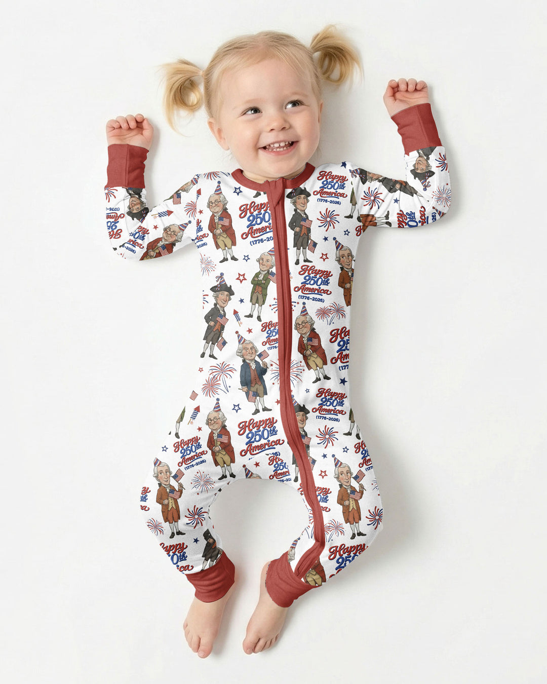 Party Like It's 1776 Family Matching Bamboo Convertible Zippy