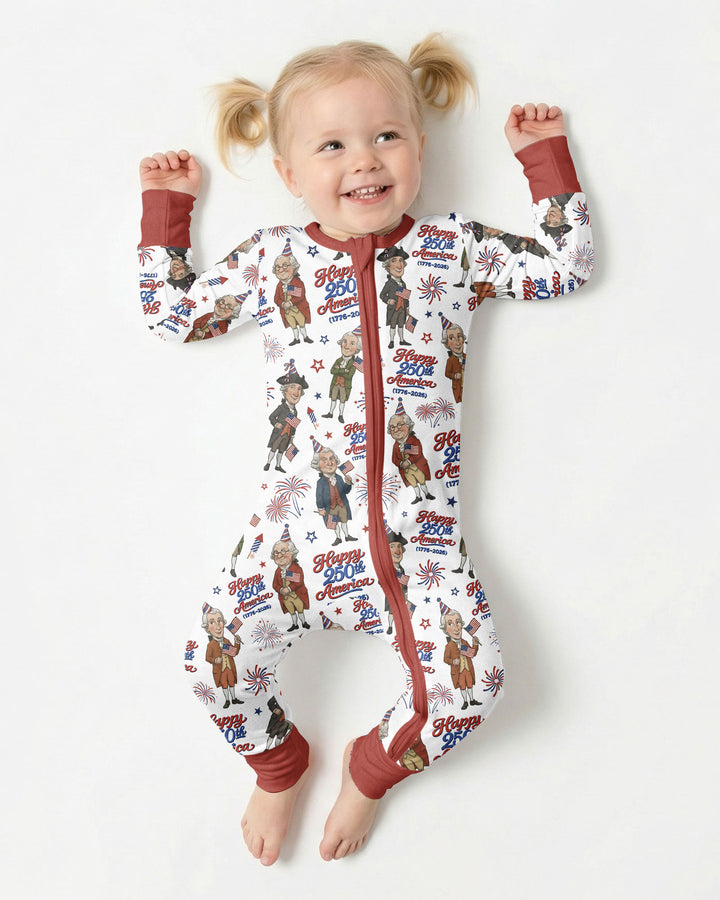 Party Like It's 1776 Family Matching Bamboo Convertible Zippy