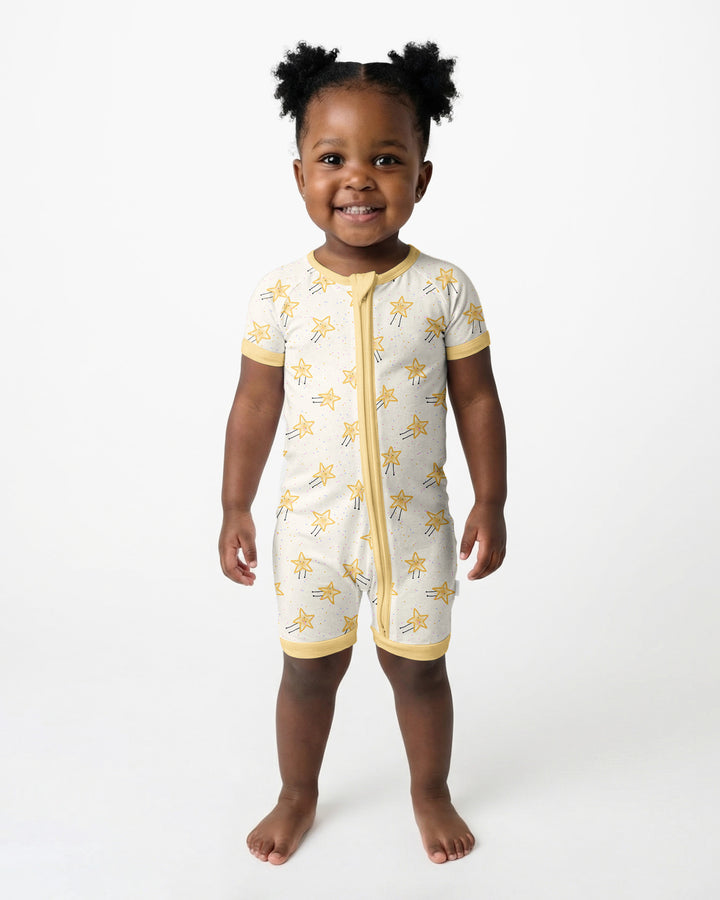 Happy Little Stars Family Matching Bamboo Shorty Zippy