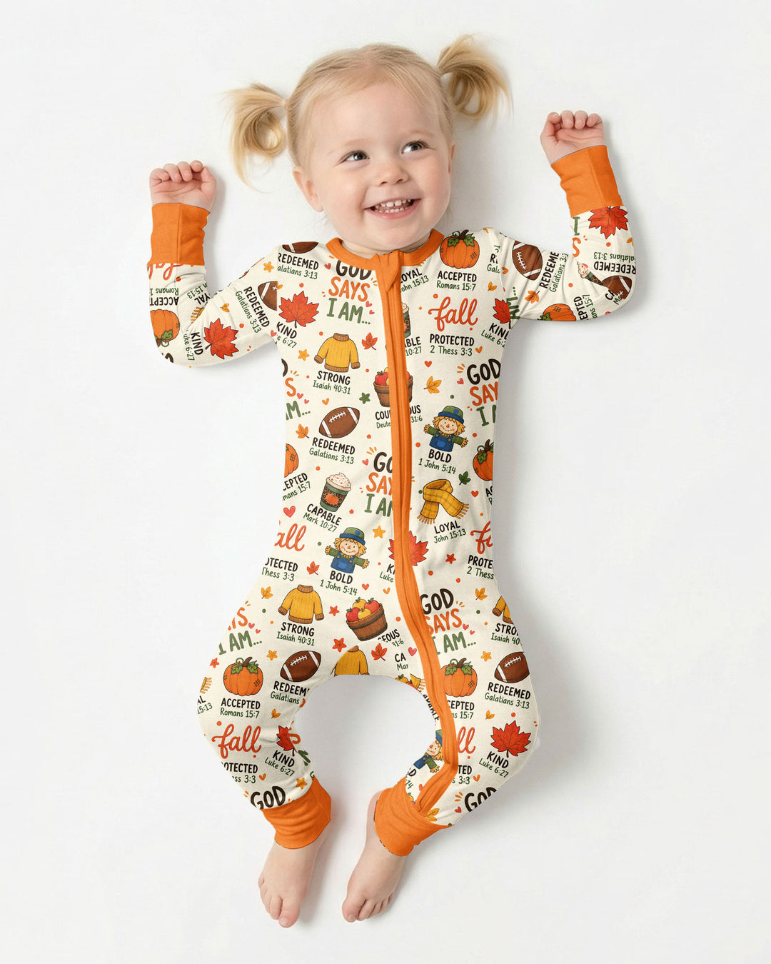 God says I am FALL Bamboo Convertible Zippy