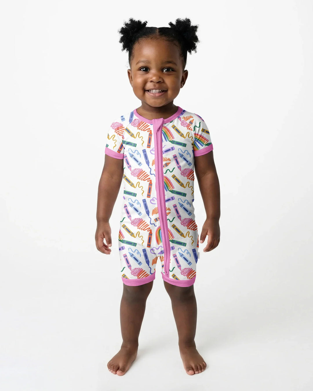 Crayon Chaos Bamboo Shorty Zippy