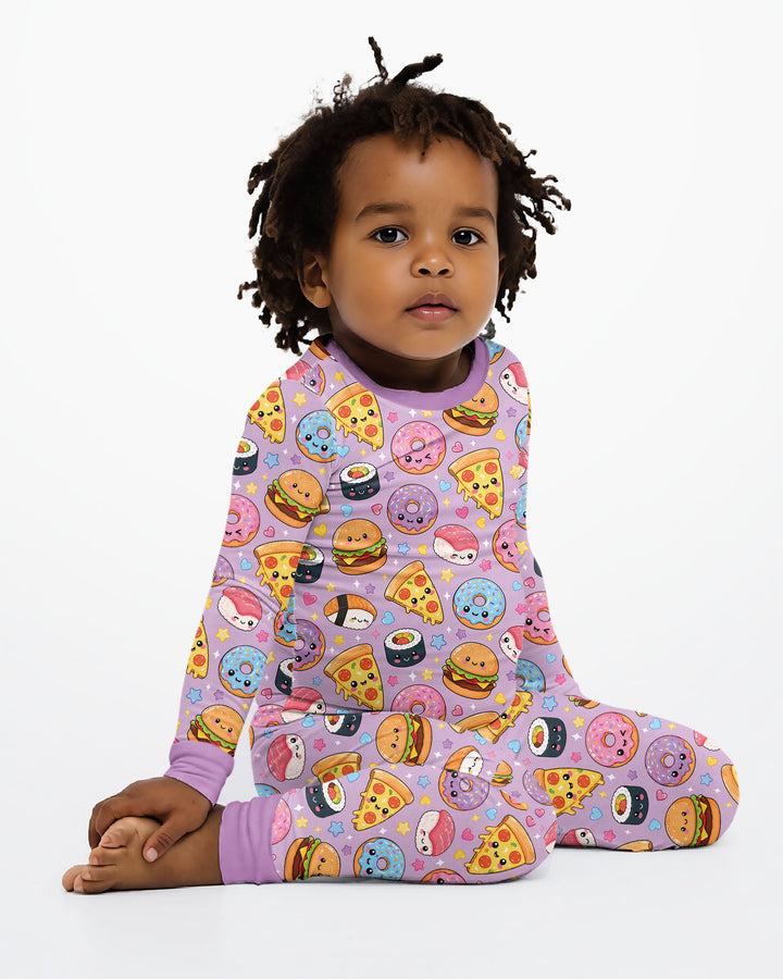 Template Bamboo Two Piece Long Sleeve Pyjamas Set
