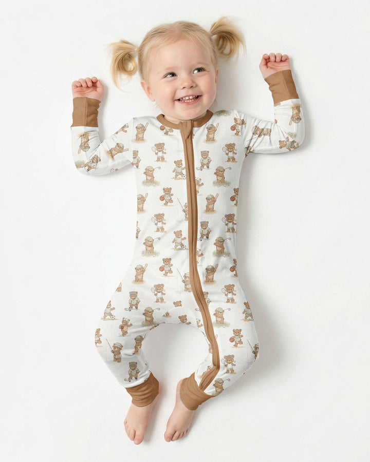 Little Sports Bears Bamboo Convertible Zippy