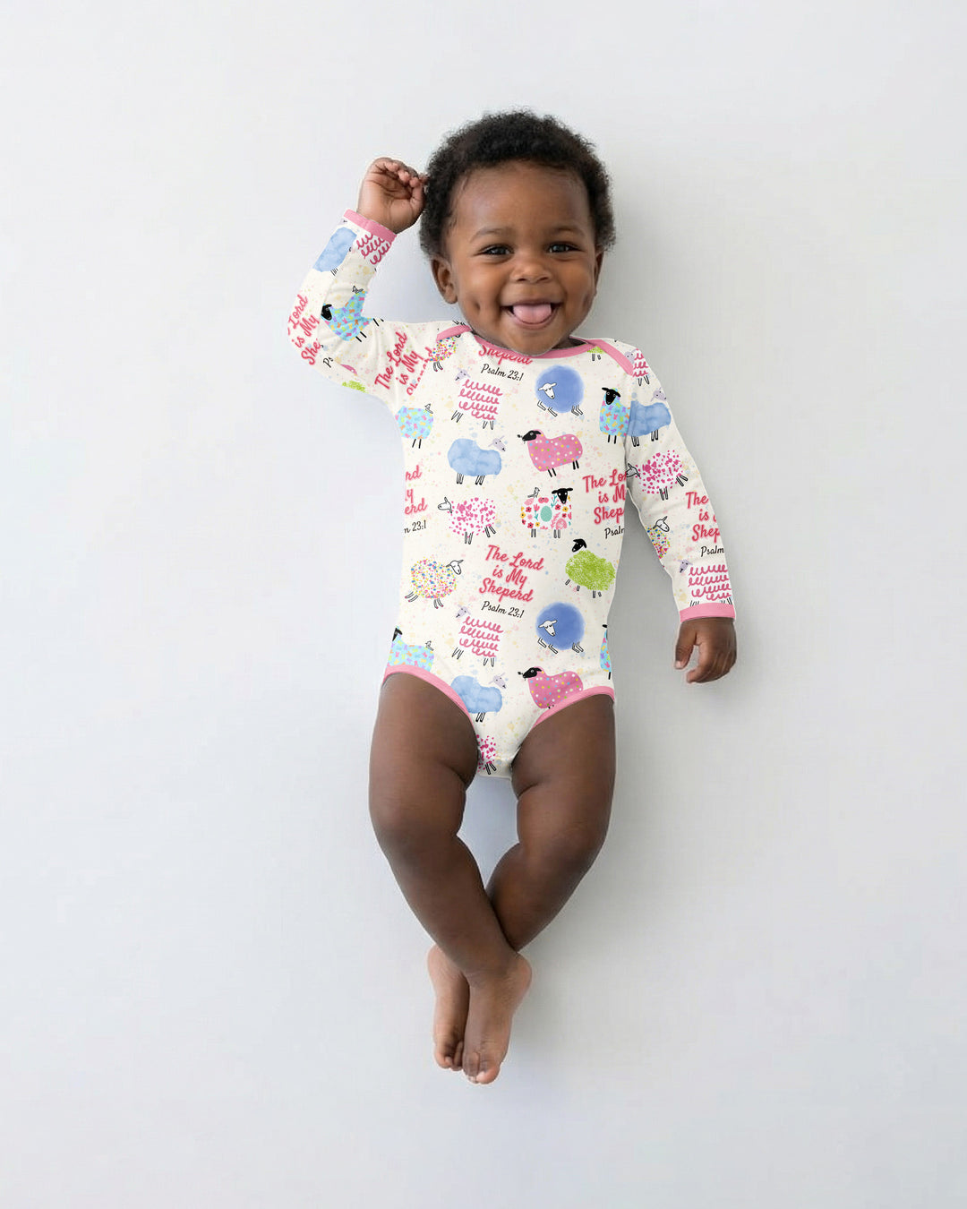 The Lord Is My Shepherd Psalm 23 Bamboo Bodysuit