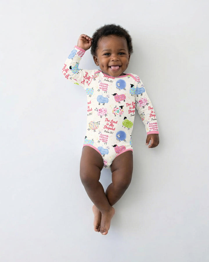 The Lord Is My Shepherd Psalm 23 Bamboo Bodysuit