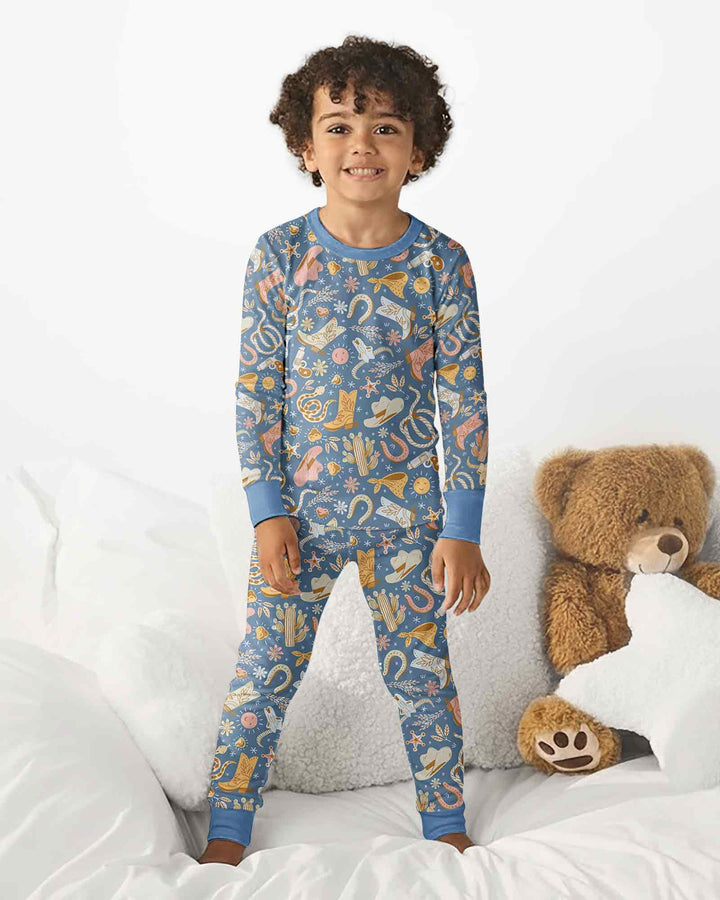 Template Bamboo Two Piece Long Sleeve Pyjamas Set