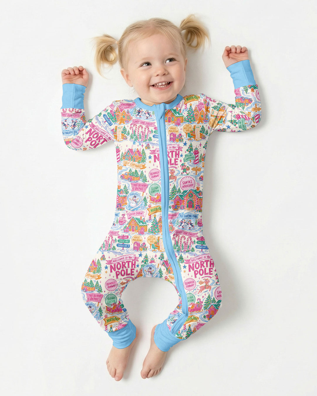 Pink North Pole Wonderland Bamboo Convertible Zippy