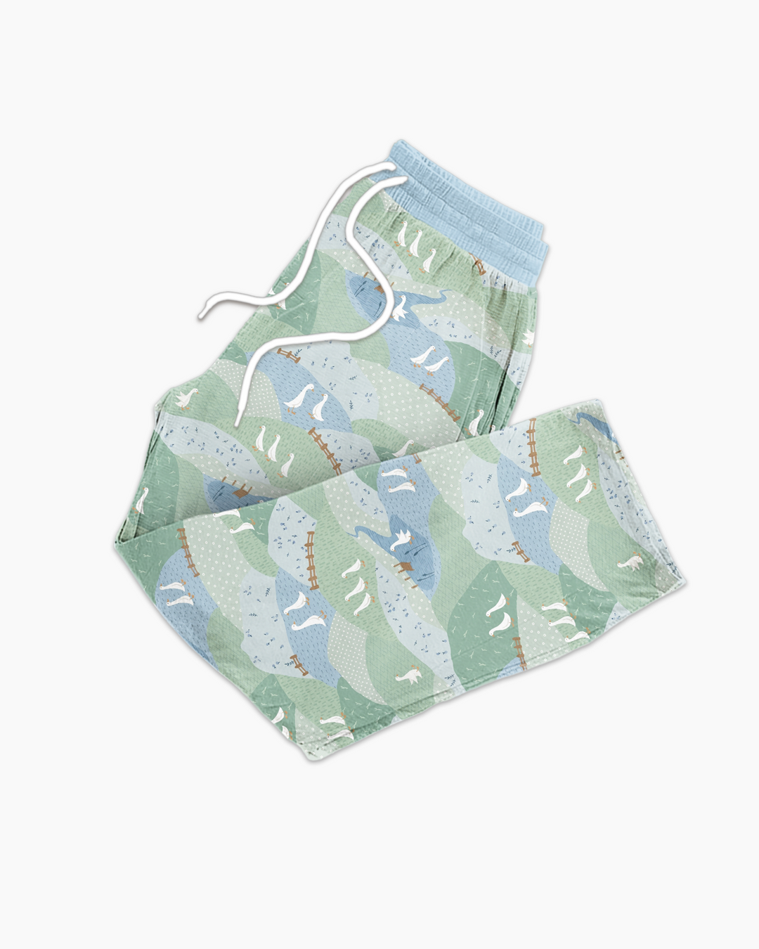Wandering Geese Family Matching Bamboo Men's Pajama Set