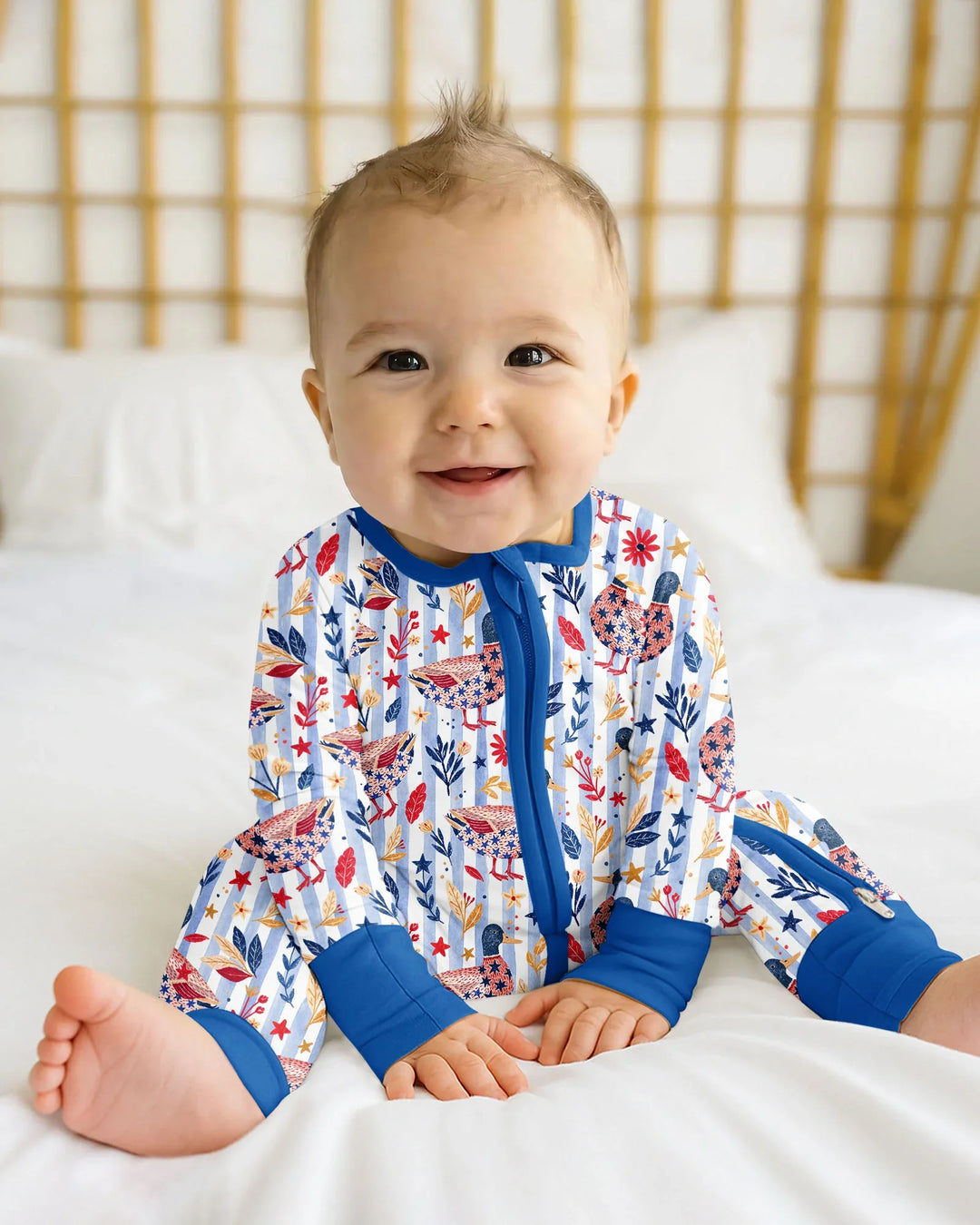 Patriotic Mallard Duck Bamboo Convertible Zippy