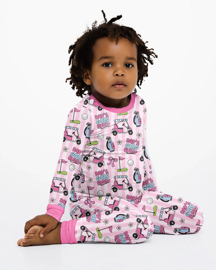 Dad's Golf Buddy Bamboo Two Piece Long Sleeve Pajama Set