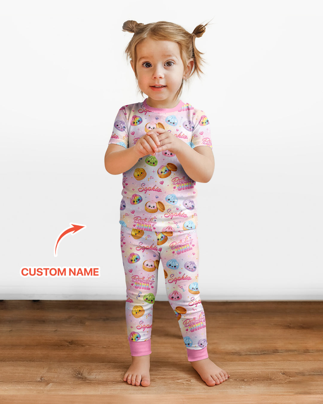CUSTOM Template Bamboo Two Piece Short Sleeve Pyjamas Set