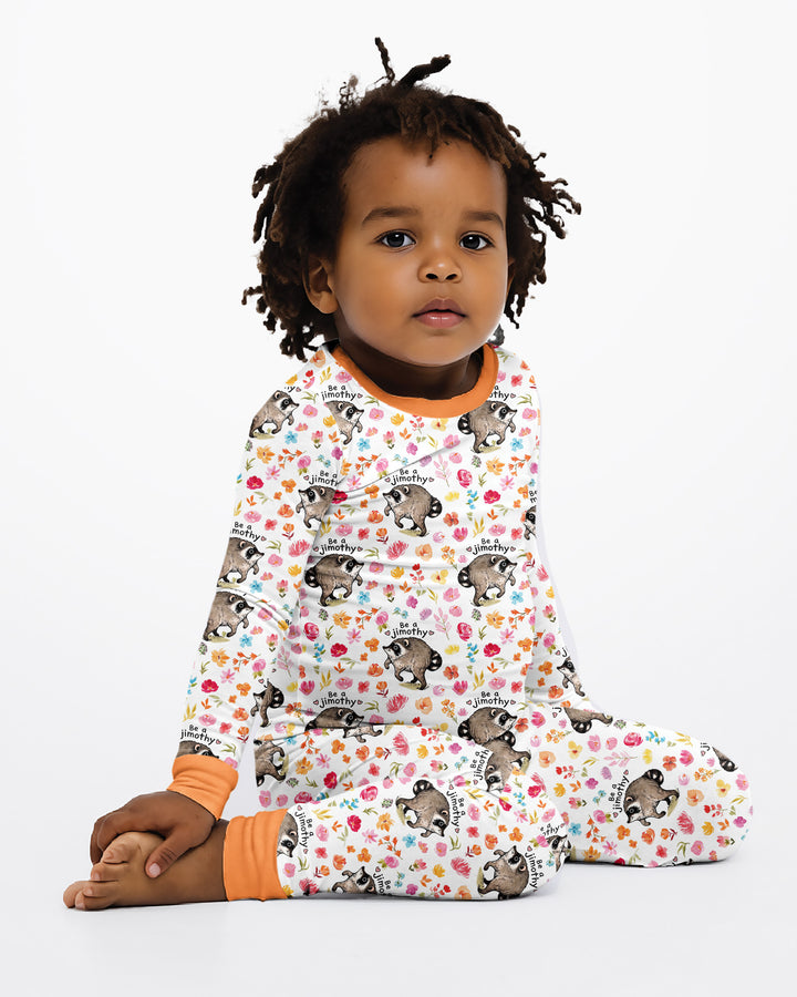 Template Bamboo Two Piece Long Sleeve Pyjamas Set