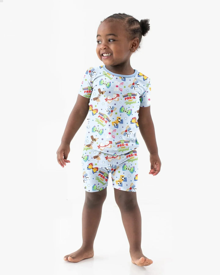 Ready for Pre-K Bamboo Two Piece Short Sleeve Shorts Pajama Set