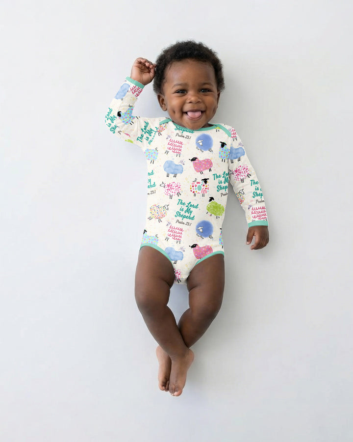 The Lord Is My Shepherd Psalm 23 Bamboo Bodysuit