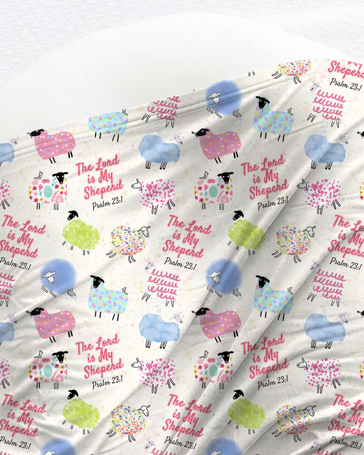 The Lord Is My Shepherd Psalm 23 Swaddle Blanket