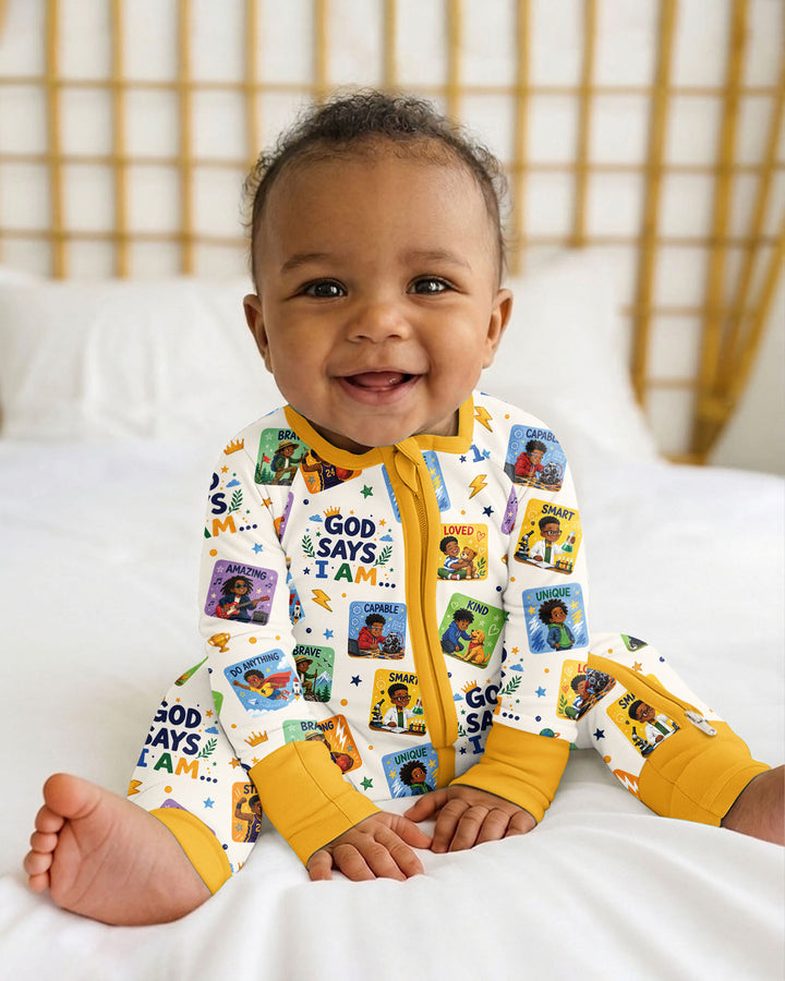 God Says I Am Black Boy Bamboo Convertible Zippy