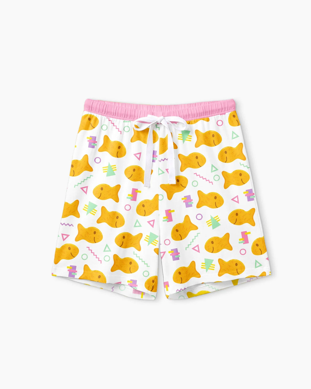 Cheesy Fishies Family Matching Bamboo Women Short Sleeve Short Pajama Set
