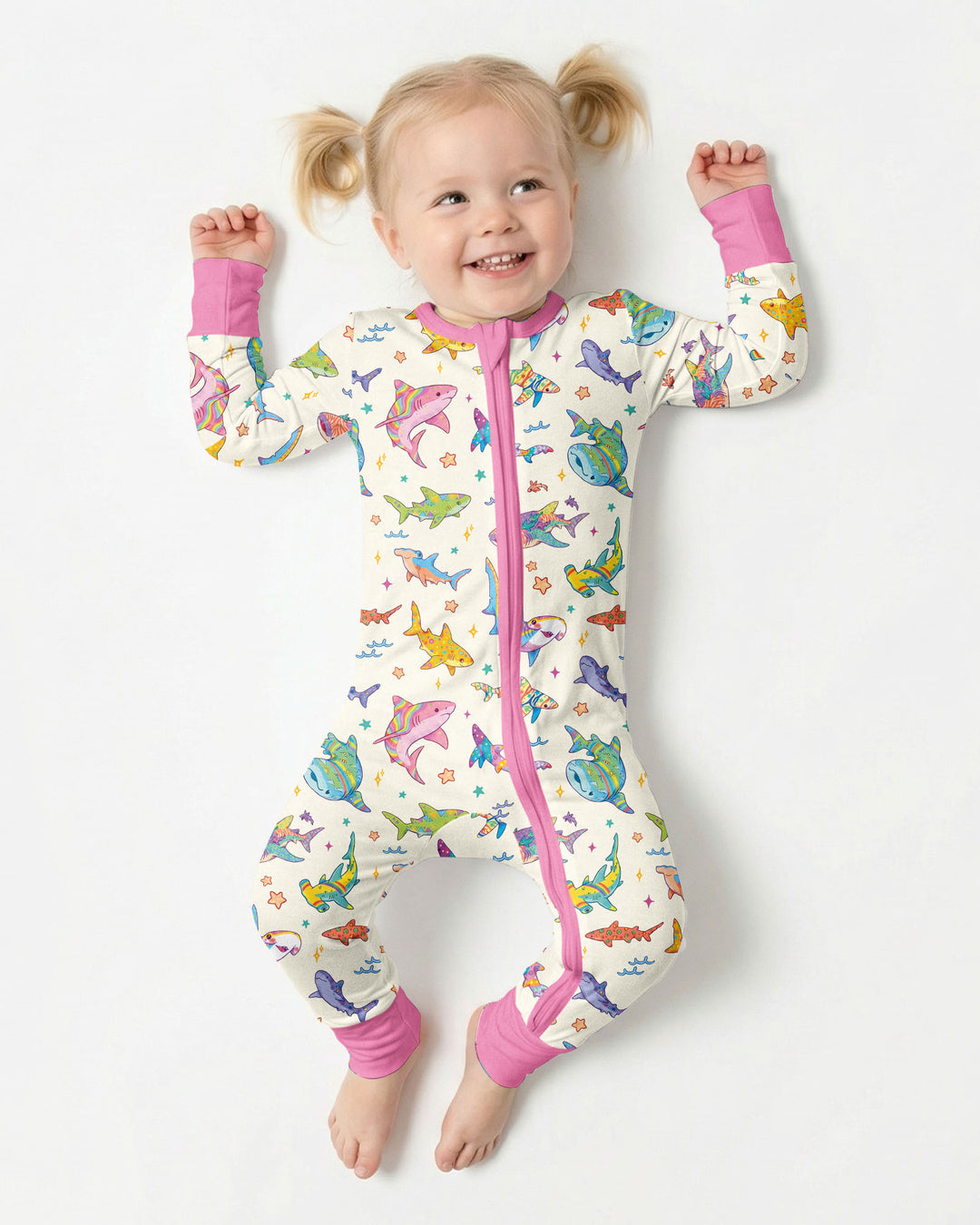 Tropical Sharks Bamboo Convertible Zippy