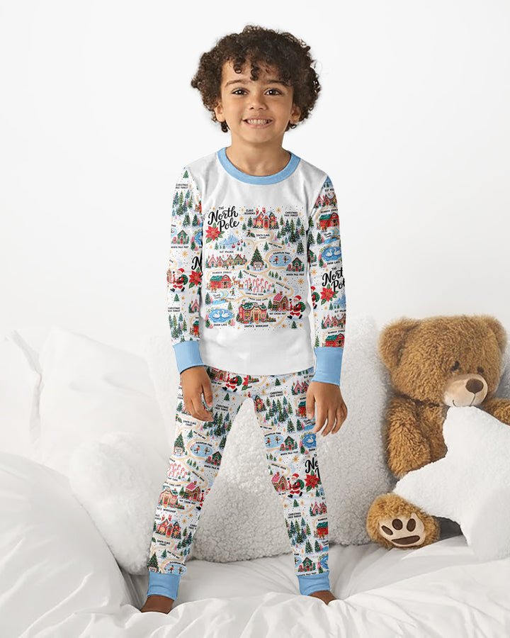 The North Pole Bamboo Two Piece Long Sleeve Pajama Set