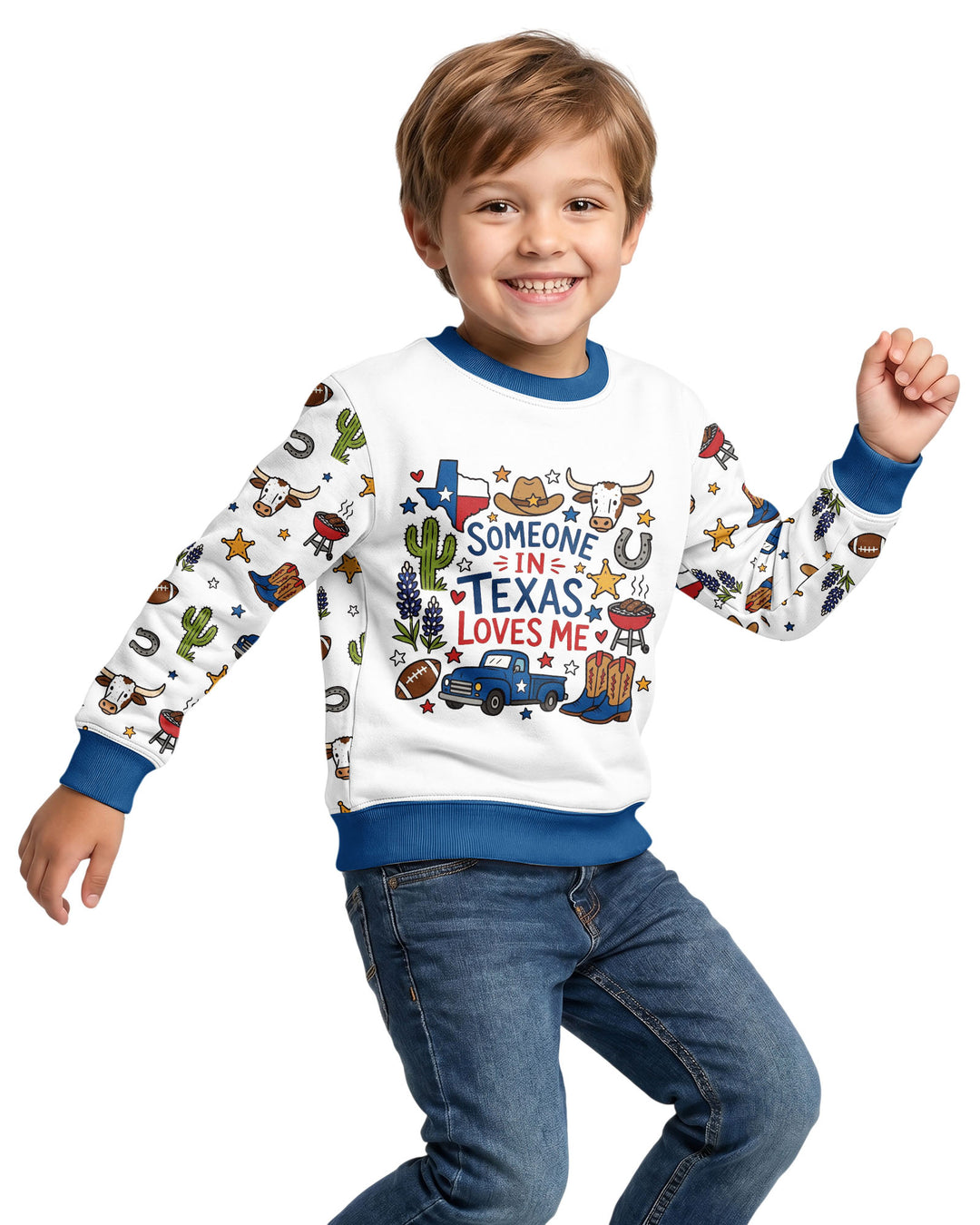 Someone in Texas Loves Me Bamboo Crewneck Sweatshirt