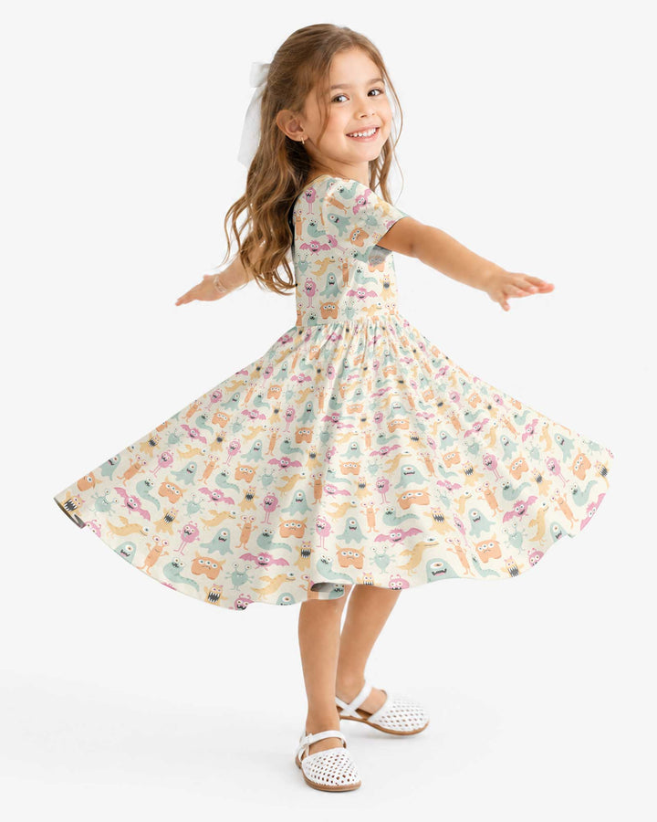Monster Boo Bash Bamboo Twirl Dress