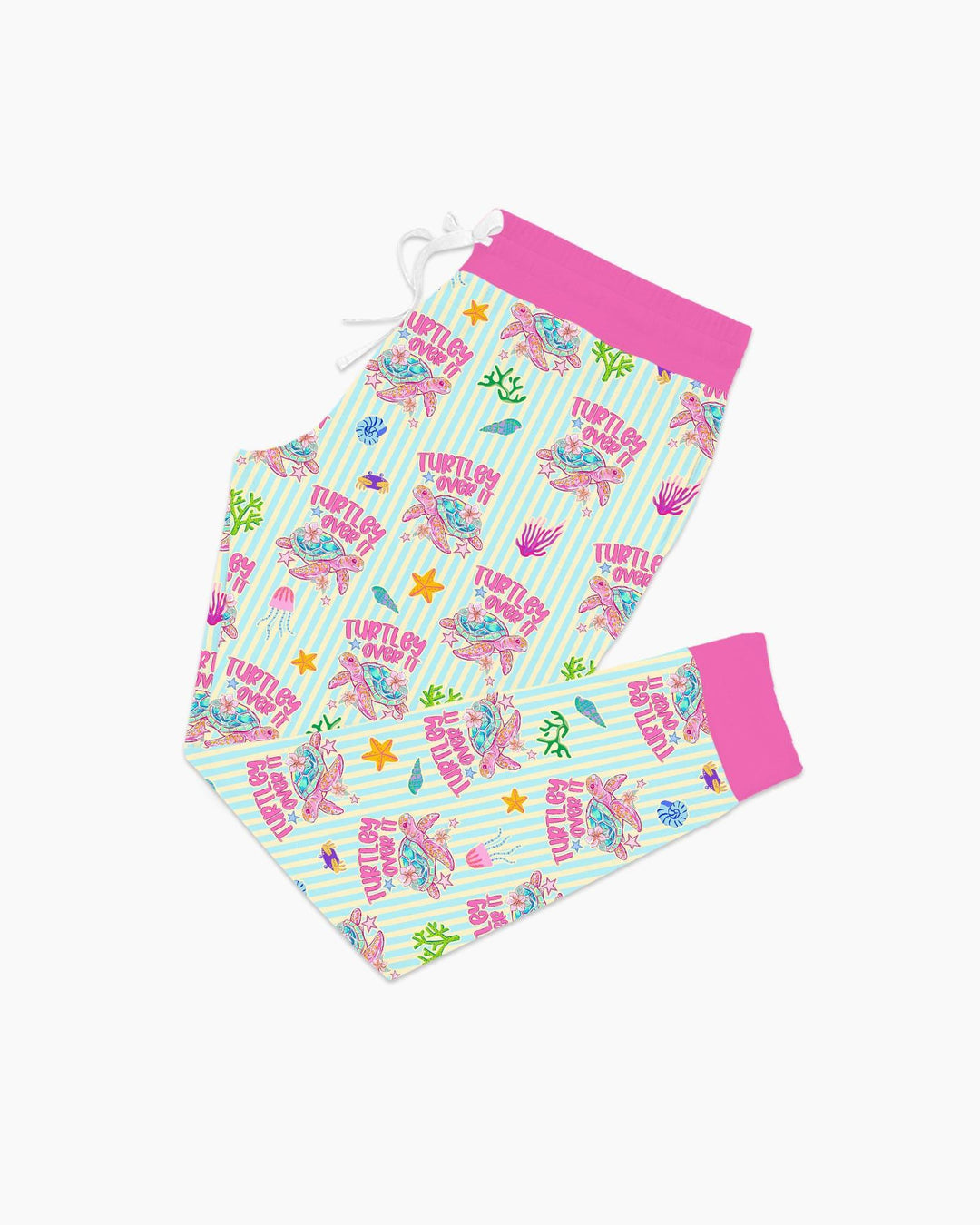 Turtley Over It Family Matching Bamboo Women Pajama Set