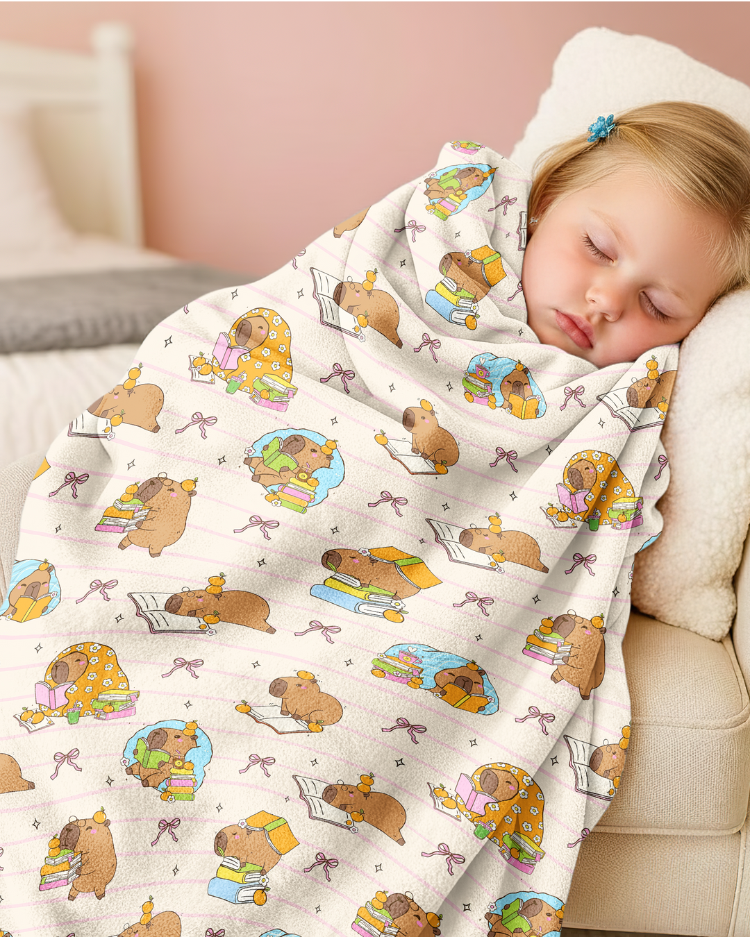 Sweet Study Capy Bamboo Blanket