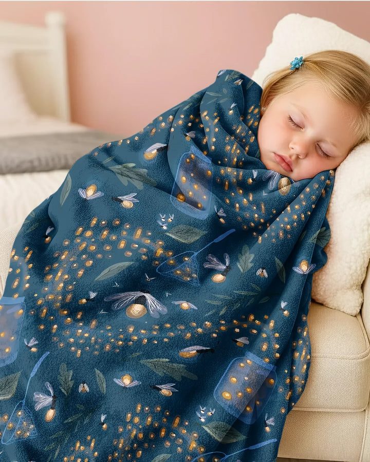 Catching Fireflies Bamboo Blanket