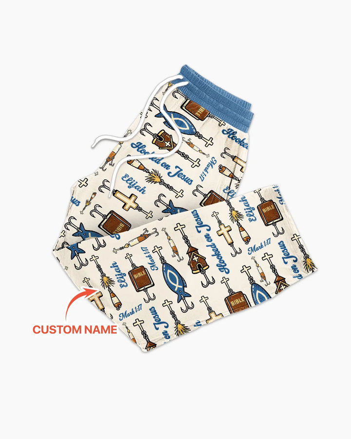 Hooked On Jesus Bamboo Men's Pajama Set