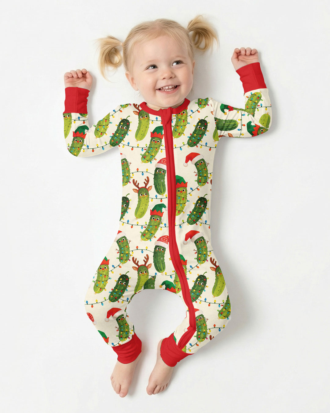 Cheerful Christmas Pickle Bamboo Convertible Zippy