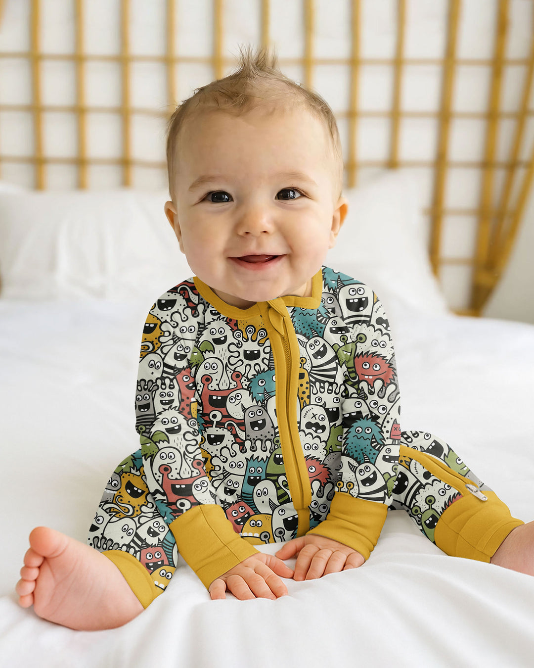 Monsters And Friends Bamboo Convertible Zippy