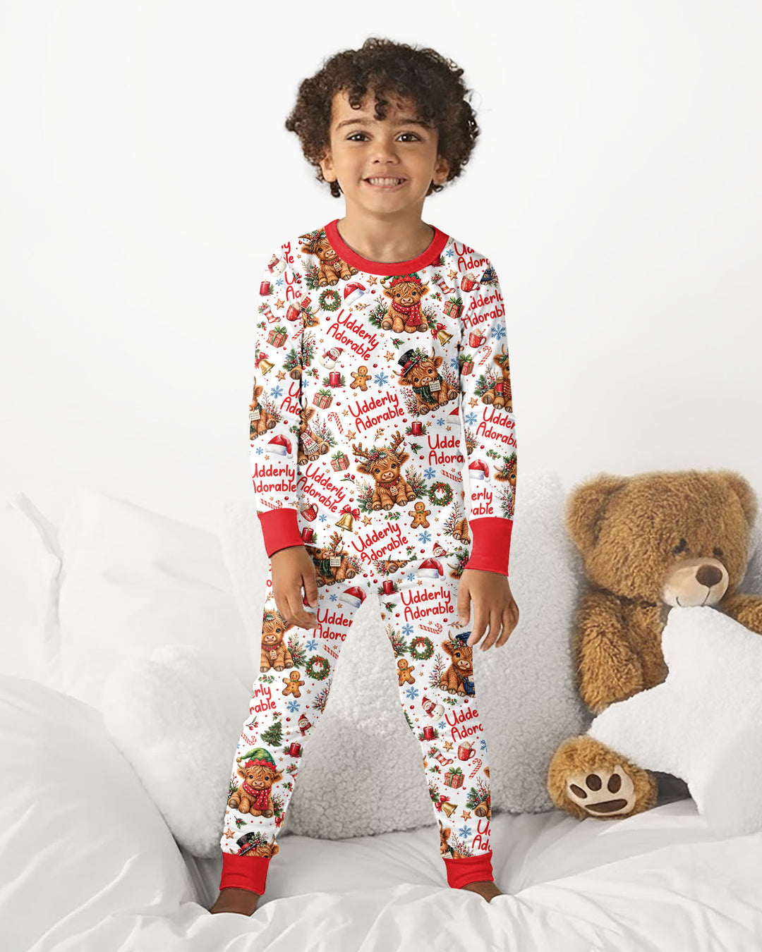 Udderly Adorable Bamboo Two Piece Long Sleeve Pajama Set