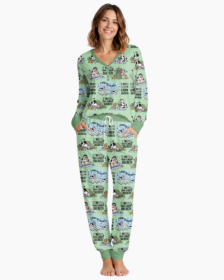 The Secret Gossip Club Bamboo Women Pajama Set