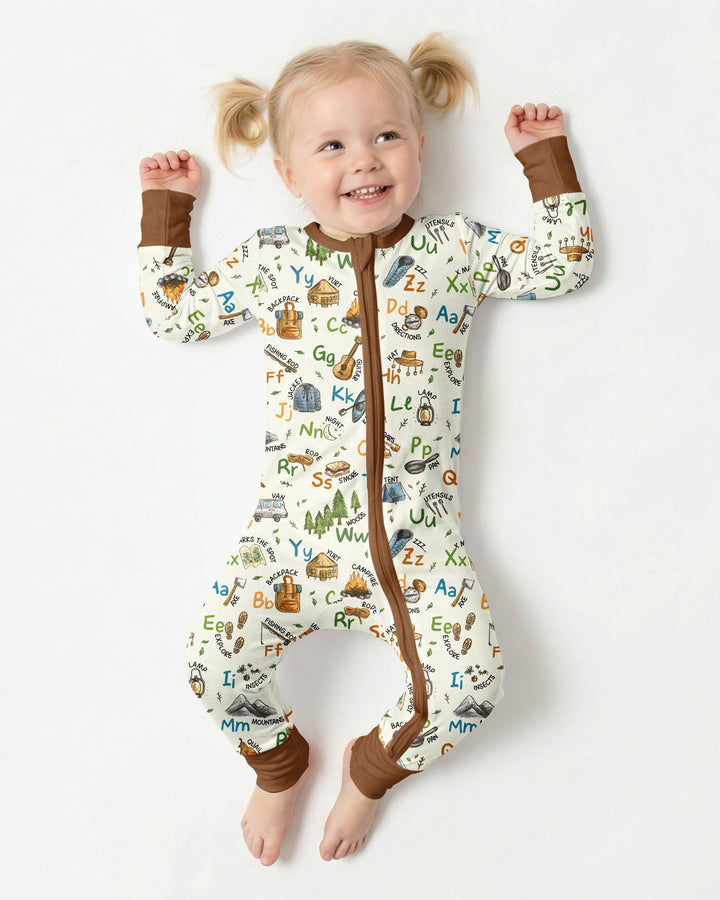 Adventure Alphabet ABCs Summer Camp Bamboo Convertible Zippy